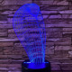 Kobra 2 7 színű 3D led lámpa