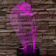 Kobra 2 7 színű 3D led lámpa