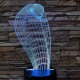 Kobra 2 7 színű 3D led lámpa