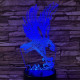 Sas leszáll 7 színű 3D led lámpa