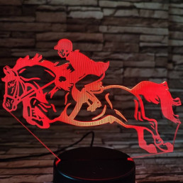 Díjugrató 7 színű 3D led lámpa