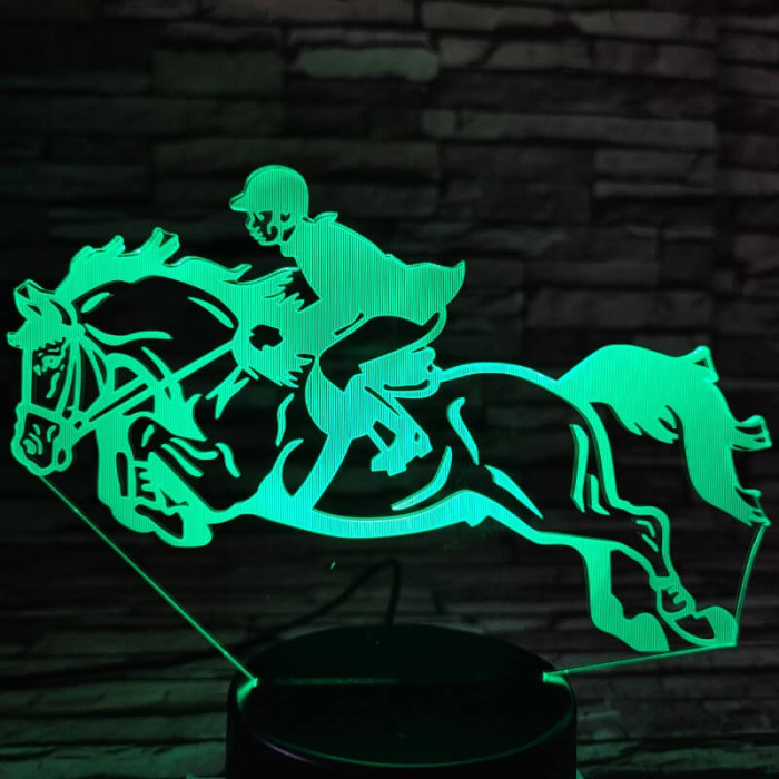 Díjugrató 7 színű 3D led lámpa