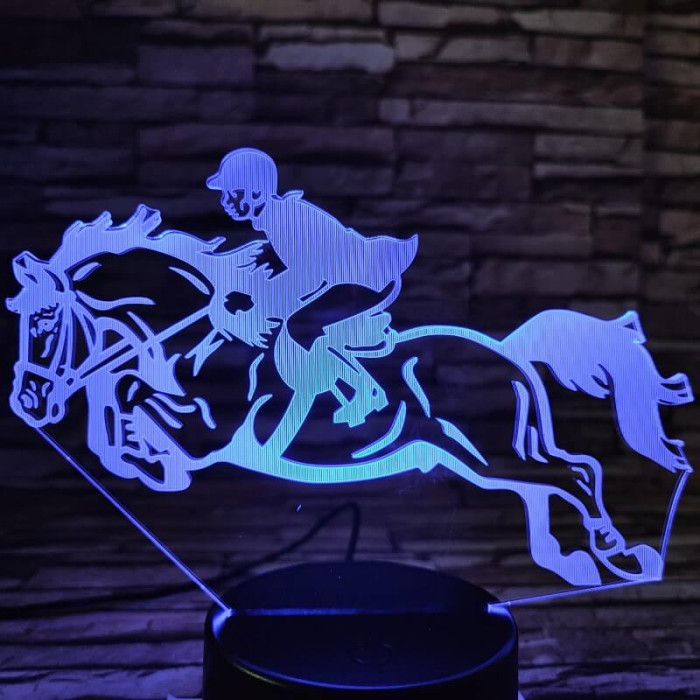 Díjugrató 7 színű 3D led lámpa