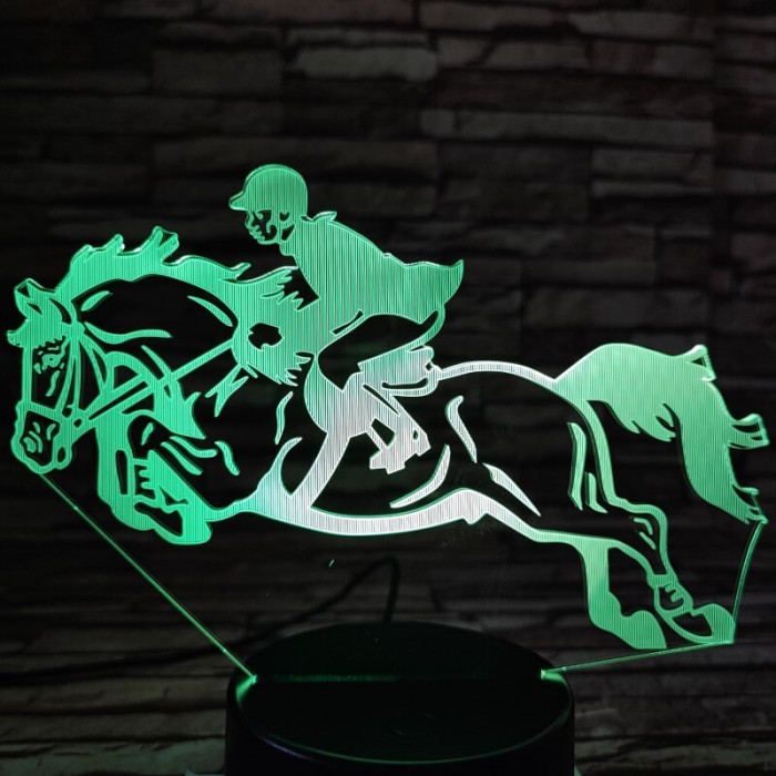 Díjugrató 7 színű 3D led lámpa