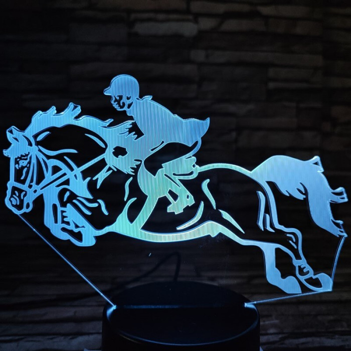 Díjugrató 7 színű 3D led lámpa