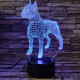 Amerikai pitpull terrier 3D led lámpa