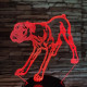 Boxer 7 színű  3D led lámpa