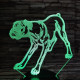 Boxer 7 színű  3D led lámpa
