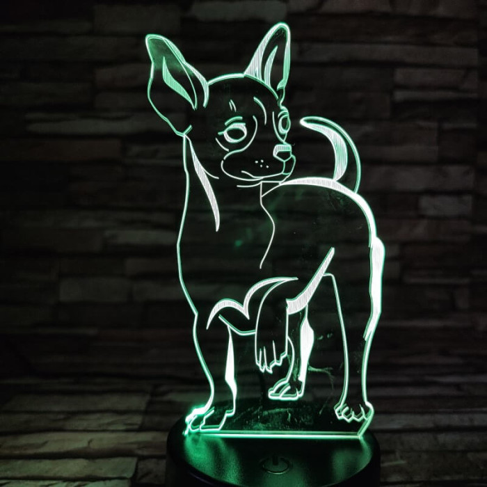 Csivava 7 színű 3D led lámpa