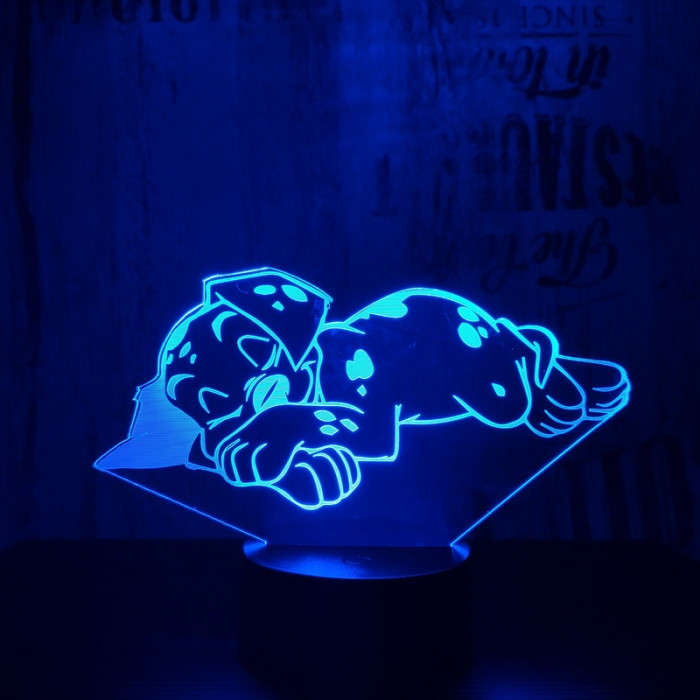 Dalmata kölyök 3D led lámpa