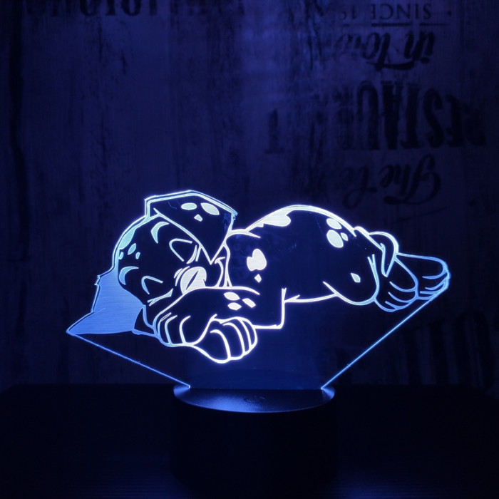 Dalmata kölyök 3D led lámpa