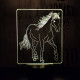 Vágtázó Ló 3D led lámpa