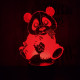 Panda maci  7 színű 3D led lámpa