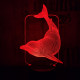 Delfin 3D led lámpa