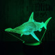 Pörölycápa  7 színű 3D led lámpa