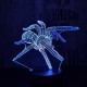 Pók 2  7 színű 3D led lámpa
