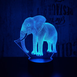 Elefánt 4 3D led lámpa