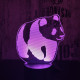 Sétáló panda 7 színű 3D led lámpa