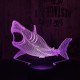 Cápa 3  7 színű3D led lámpa