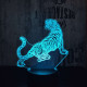 Tigris  7 színű 3D led lámpa