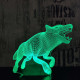 Vérfarkas 7 színű 3D led lámpa