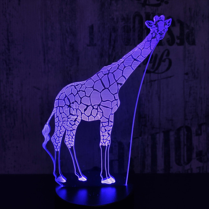 Zsiráf 2 3D led lámpa