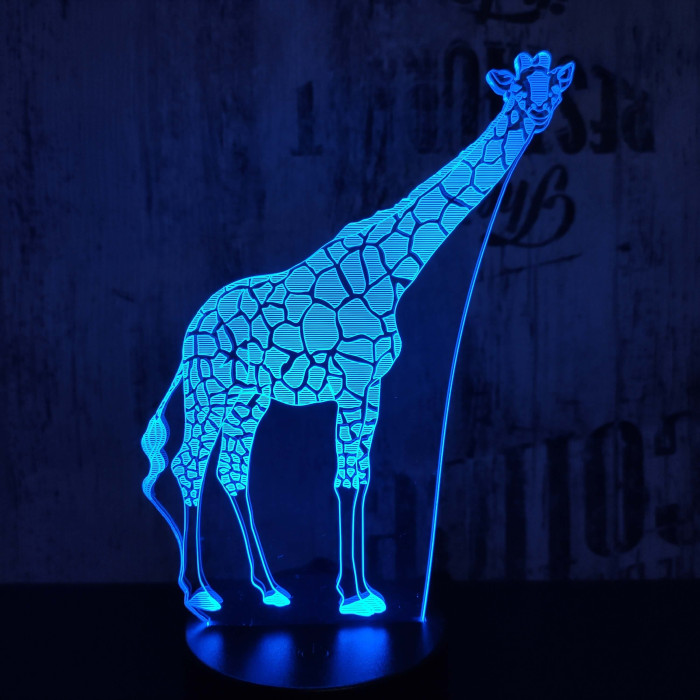 Zsiráf 2 3D led lámpa