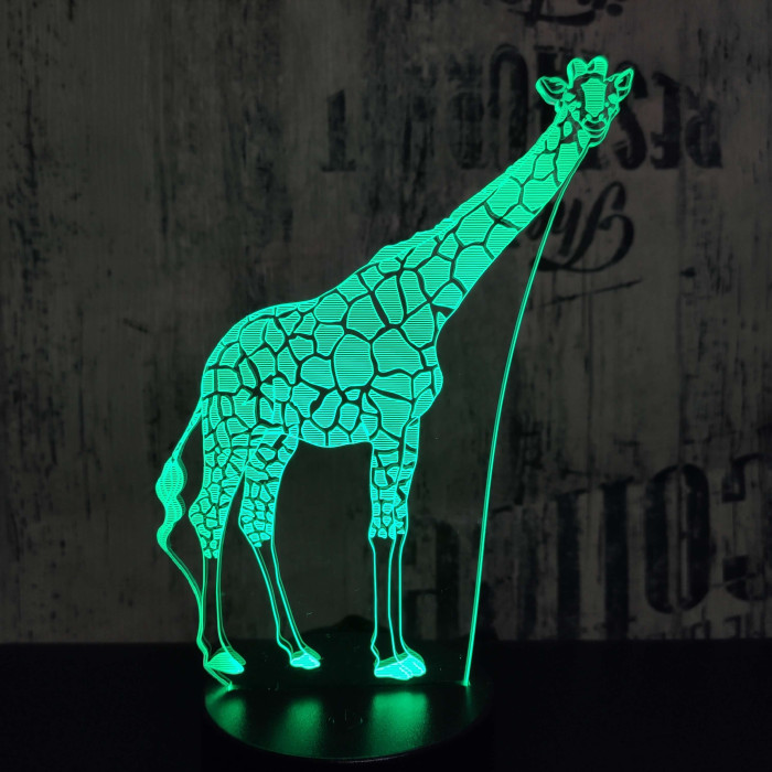 Zsiráf 2 3D led lámpa