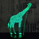 Zsiráf 2 3D led lámpa