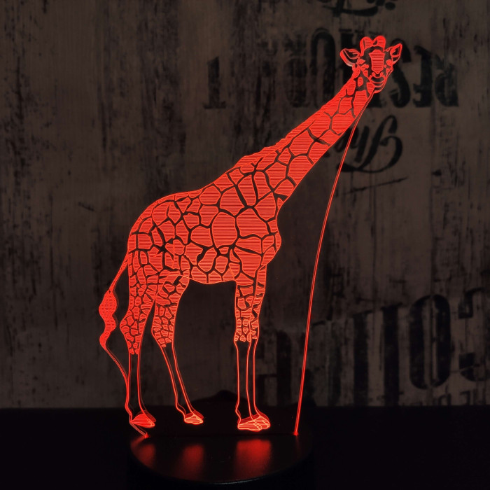 Zsiráf 2 3D led lámpa