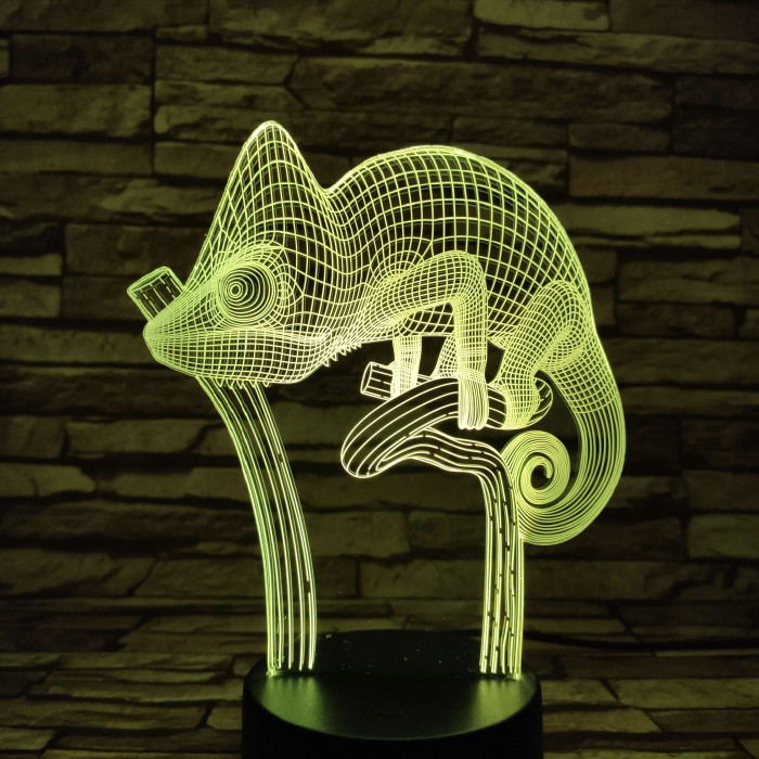 Kaméleon 7 színű 3D led lámpa