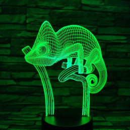 Kaméleon 7 színű 3D led lámpa