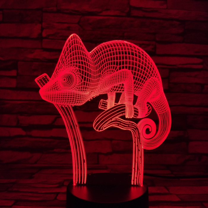 Kaméleon 7 színű 3D led lámpa