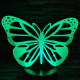 Pillangó repül 7 színű 3D led lámpa