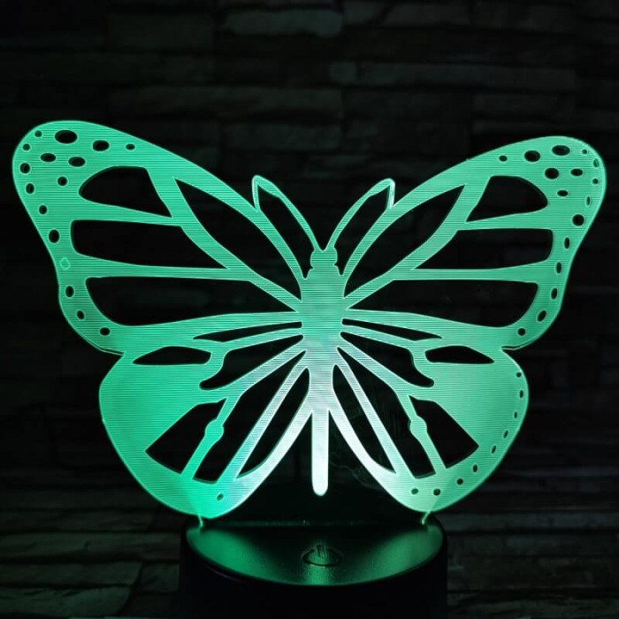 Pillangó repül 7 színű 3D led lámpa