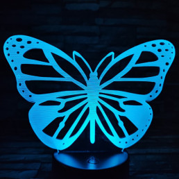 Pillangó repül 7 színű 3D led lámpa