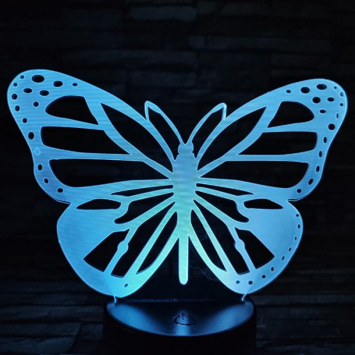 Pillangó repül 7 színű 3D led lámpa