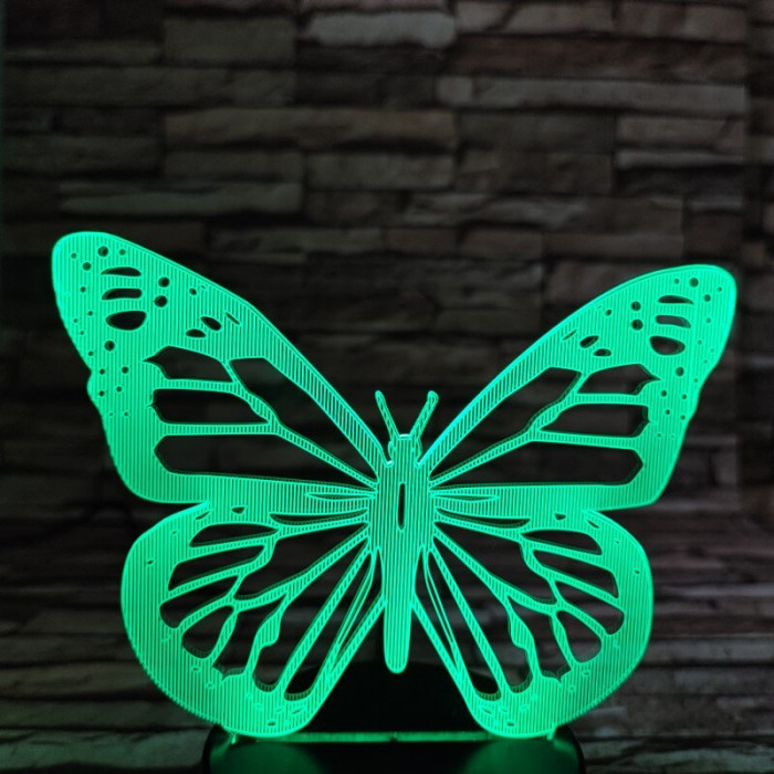 Pillangó repülés 7 színű 3D led lámpa