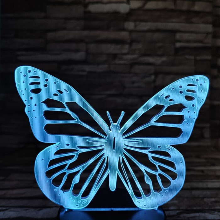Pillangó repülés 7 színű 3D led lámpa
