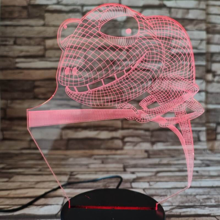 Kaméleon 7 színű 3D led lámpa