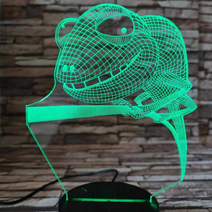 Kaméleon 7 színű 3D led lámpa
