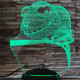 Kaméleon 7 színű 3D led lámpa