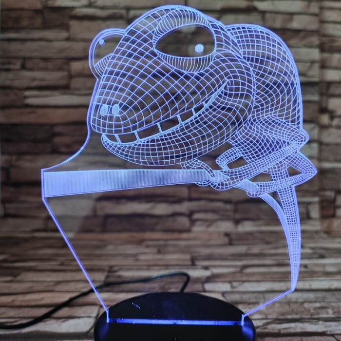 Kaméleon 7 színű 3D led lámpa