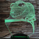Kaméleon 7 színű 3D led lámpa