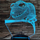 Kaméleon 7 színű 3D led lámpa
