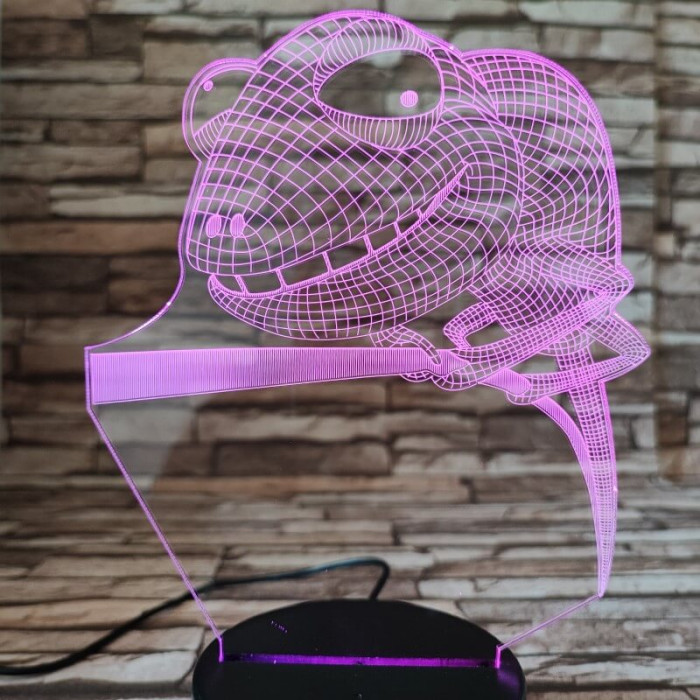 Kaméleon 7 színű 3D led lámpa