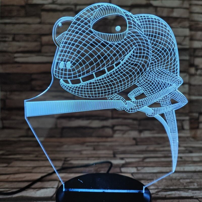 Kaméleon 7 színű 3D led lámpa