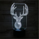 Szarvas 3D led lámpa
