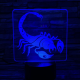 Skorpió 2 3D led lámpa