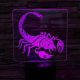 Skorpió 2 3D led lámpa
